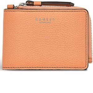 Radley London Lyme Terrace Small leather Keyring/wallet Cardholder Sunset Peach